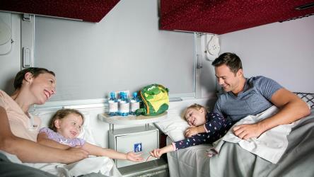 Nightjet couchette (bed compartment)