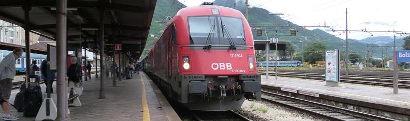 Train on platform